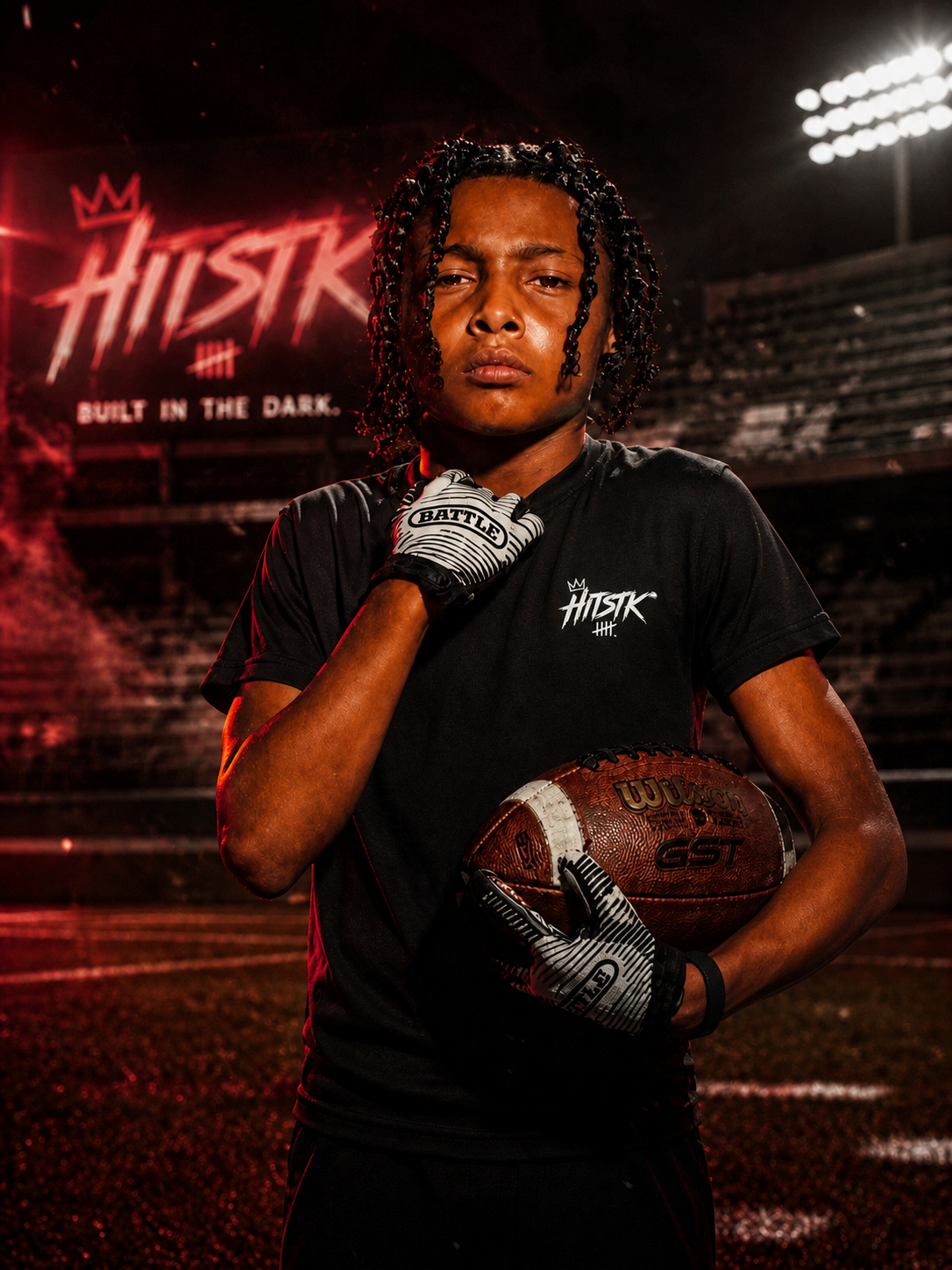 Youth Football Super Soft-Spun Performance Tee – HITSTK Athletic Training Shirt